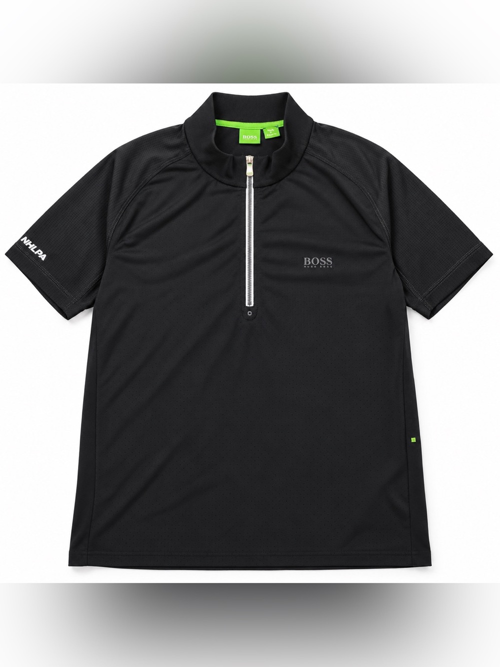 BOSS Green Hugo Boss NHLPA MManager 1/4Zip Performance Golf Polo Shirt XXL Black